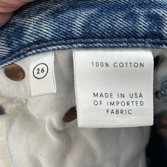 GRLFRND Denim Helena High-Rise Straight Jeans in Hall & Oats Size 26 Embroidered - Picture 7 of 14